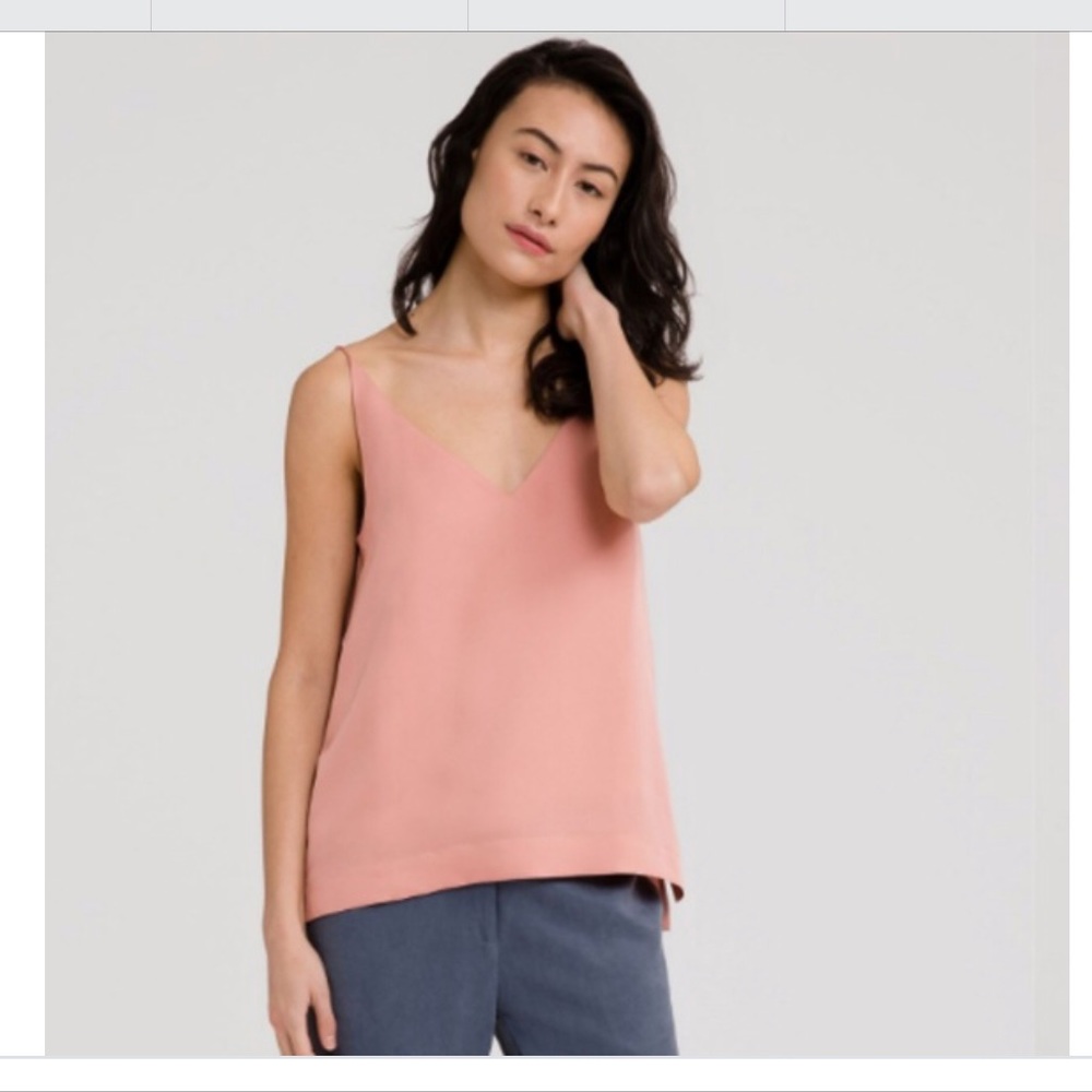 NWOT Grana 100% silk tank top, small